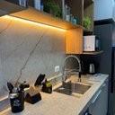 Ver imagem 5 de Placa Vinílica Marmorizada 3mm Crema 2,75x1,20m (3,30m²/Placa) Bege Graddus