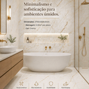 Ver imagem 7 de Placa Vinílica Marmorizada 3mm Crema 2,75x1,20m (3,30m²/Placa) Bege Graddus