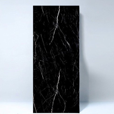 Placa Vinílica Marmorizada 3mm Nero 2,75x1,20m (3,30m²/Placa) Preto Graddus