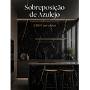 Ver imagem 4 de Placa Vinílica Marmorizada Nero Grpvmne 2,75x1,20m (3,30m²/Placa) Preto Graddus