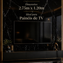 Ver imagem 5 de Placa Vinílica Marmorizada 3mm Nero 2,75x1,20m (3,30m²/Placa) Preto Graddus