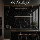 Ver imagem 4 de Placa Vinílica Marmorizada 3mm Nero 2,75x1,20m (3,30m²/Placa) Preto Graddus