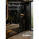 Ver mais imagens de Placa Vinílica Marmorizada Nero Grpvmne 2,75x1,20m (3,30m²/Placa) Preto Graddus