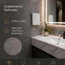 Ver imagem 6 de Placa Vinílica Marmorizada 3mm Onice Griggio 2,75x1,20m (3,30m²/Placa) Cinza Graddus