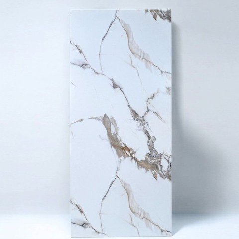 Placa Vinílica 3mm Fosca Calacata 2,75x1,20m (3,30m²/Placa) Branco Graddus