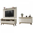 Ver imagem 2 de Sala de Estar Completa para Tv até 65 Polegadas Elegant Cinamomo/off White - Bechara