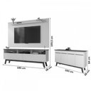 Ver imagem 3 de Sala de Estar Completa para Tv até 65 Polegadas Elegant Cinamomo/off White - Bechara