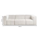 Ver imagem 4 de Sofá Modular 3 Lugares Bouclé Bege Nude