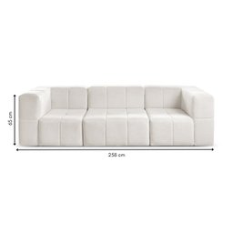 Sofá Modular  3 Lugares Bouclé - 4