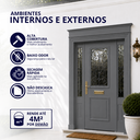 Ver imagem 2 de Tinta Esmalte Premium Brilhante Cor Cinza Escuro 225ml Baixo Odor Secagem Rápida Durín