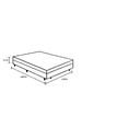 Ver imagem 3 de Cama Box Baú Viúvão Blindado Linhão Marrom Com 128Cm de Largura