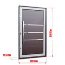 Ver imagem 4 de Porta Pivotante Alumínio Lamb.Evolution c/Pux.e.Elite Mix Corten 216x120 Brimak