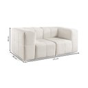 Ver imagem 4 de Sofá Modular 2 Lugares Bouclé Bege Nude