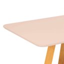 Ver imagem 6 de Mesa de Jantar Kiara 6 Lugares 160x90cm Tampo Vidro e MDF sem Cadeiras Cedro - Off White - Dj Móvei