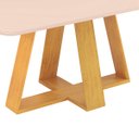 Ver imagem 5 de Mesa de Jantar Kiara 6 Lugares 160x90cm Tampo Vidro e MDF sem Cadeiras Cedro - Off White - Dj Móvei