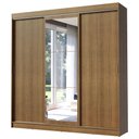 Ver imagem 2 de Guarda-Roupa Casal Madesa Istambul 3 Portas de Correr com Espelho 3 Gavetas Rustic Cor:Rustic