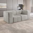 Ver imagem 1 de Sofá Modular 2 Lugares Bouclé Cinza