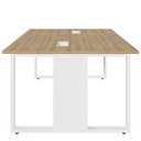 Ver imagem 4 de Mesa de Trabalho para Escritório 2 Lugares Mac Bra 1,35m F5
