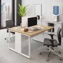 Ver imagem 1 de Mesa de Trabalho para Escritório 2 Lugares Mac Bra 1,35m F5