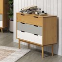 Ver imagem 1 de Cômoda 3 Gavetas em Madeira Maciça Linha Nórdica Yescasa