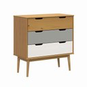 Ver imagem 2 de Cômoda 3 Gavetas em Madeira Maciça Linha Nórdica Yescasa