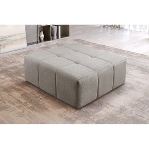 Puff  para Sala de Estar Bouclé