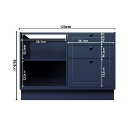 Cozinha Compacta 5 Peças 6 Portas 6 Gavetas Sevilha - 5