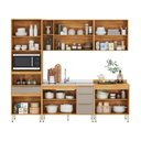 Ver imagem 3 de Cozinha Modulada Plena Pmt0004 com 12 Portas e 4 Gavetas sem Tampo Cinamon Nude Prime Tx Demóbile