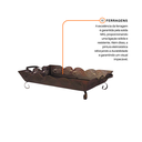 Ver imagem 4 de Fruteira Decorativa Grande em Ferro Folhada para Mesa e Cozinha