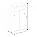 Ver imagem 3 de Armário Multiuso 2 Portas de Correr 528 Complementos Carraro