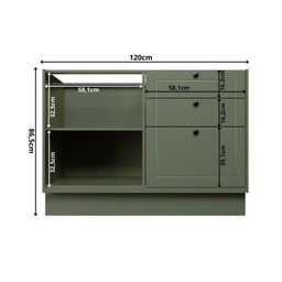 Cozinha Compacta 5 Peças 6 Portas 6 Gavetas Sevilha - 5