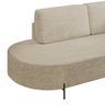 Sofá Living Orgânico 2 Lugares 165cm Base de Ferro Braço Direito Norten - 10