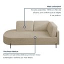 Ver imagem 5 de Sofá Living Orgânico 2 Lugares Linho Bege Norten 175cm
