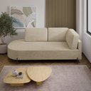 Ver imagem 1 de Sofá Living Orgânico 2 Lugares 165cm Base de Ferro Braço Direito Norten