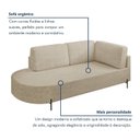 Ver imagem 4 de Sofá Living Orgânico 2 Lugares Linho Bege Norten 165cm