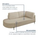 Ver imagem 4 de Sofá Living Orgânico 2 Lugares Linho Bege Norten 165cm