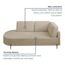 Ver imagem 5 de Sofá Living Orgânico 2 Lugares 165cm Base de Ferro Braço Direito Norten