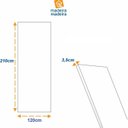 Ver imagem 5 de Porta de Aluminio Pivotante 220x120cm Lambril Project Abertura Direita Preto MGM