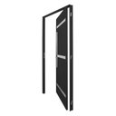 Ver imagem 3 de Porta de Aluminio Pivotante 220x120cm Lambril Project MGM Abertura Esquerda Preto
