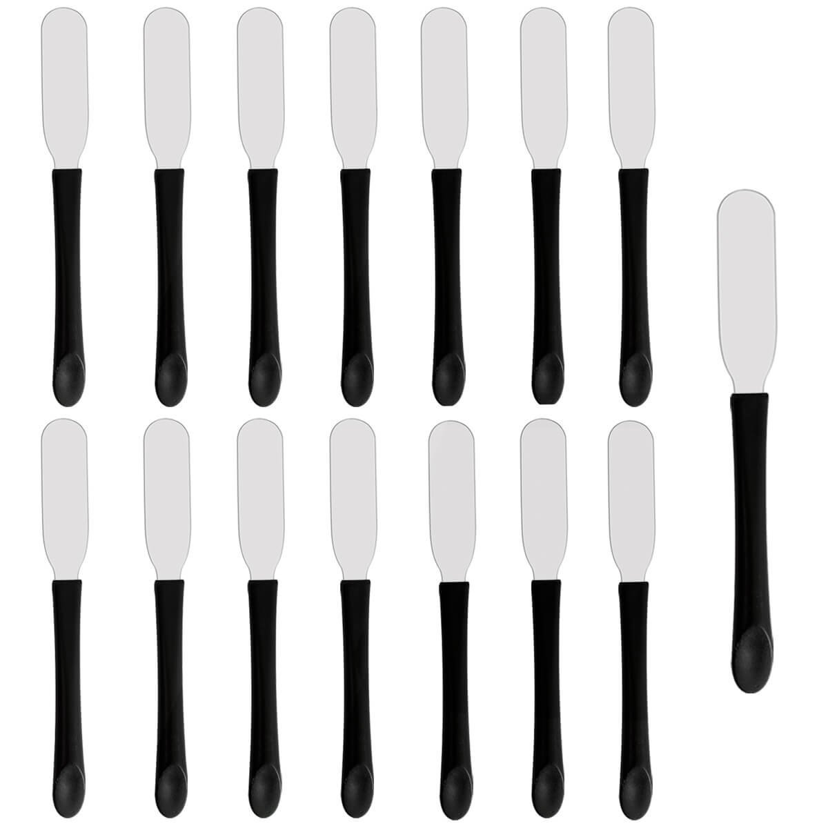 5 Conjuntos de Espátulas de Inox para Manteiga com 3 Peças cada Martinazzo Cabos Pretos - 1