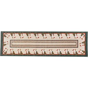 Trilho de Mesa Linhão Natalino 40x140cm Verde Papai Noel