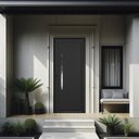 Ver imagem 1 de Porta de Aluminio Lambril 210x100cm com Puxador Project Abertura Esquerda Preto MGM