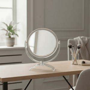 Espelho de Aumento Dupla-face para Maquiagem Miroir - Cristal