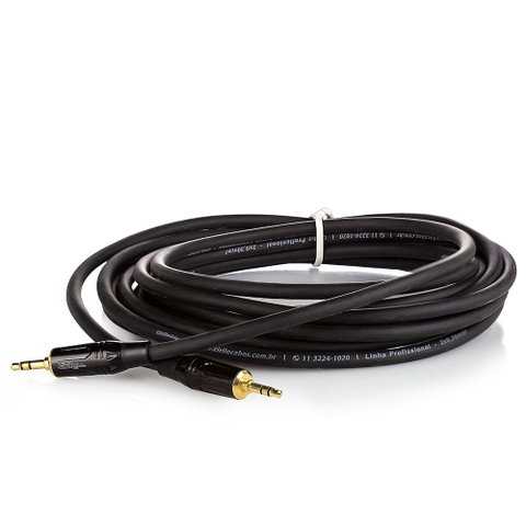 Cabo P2 para P2 Estereo Macho Profissional - 90 Metros