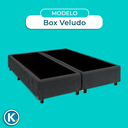 Ver imagem 2 de Cama Box Casal Blindado Nature Cinza 138x188
