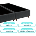 Ver imagem 5 de Cama Box Casal Blindado Nature Cinza 138x188