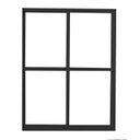 Ver imagem 1 de Porta de Aluminio de Correr 210x160cm 2 Folhas 1 Fixa Sólida Preto MGM