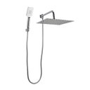 Ver imagem 2 de Ducha Inox 30x30 Cm C/ Desviador e Ducha Manual Abs C/ Trava