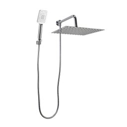 Ducha Inox 30x30 Cm C/ Desviador e Ducha Manual Abs C/ Trava - 2