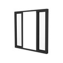 Ver imagem 3 de Janela de Aluminio de Correr 100x100cm 4 Folhas Soft Preto MGM